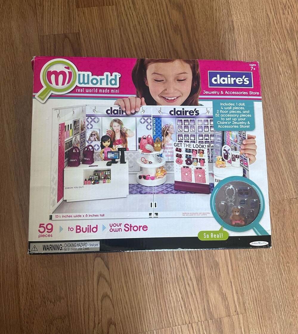 MiWorld Jakks Pacific Claire's Jewelry & Accessories Store Playset 59 Pieces